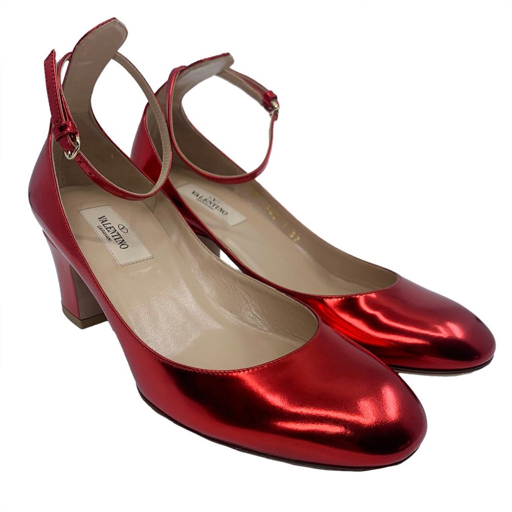 Valentino Women's Tango Ankle Strap Leather Pump